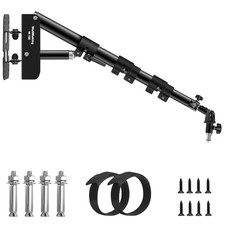Wall Mount Triangle Boom Arm 39.37inch/100cm, Ring Light Mount Support 180 Fl...