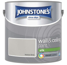 Johnstone's Wall & Ceiling Paint Silk Emulsion Smooth Finish Tin 2.5L All Colors