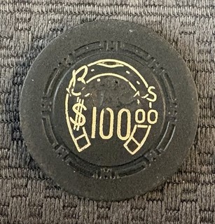 Binions Horseshoe Club Casino Vintage Poker Chip Las Vegas Nevada
