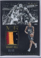 2015-16 PANINI NOIR BASKETBALL PATCH PARALLEL GRANT HILL /49 PISTONS
