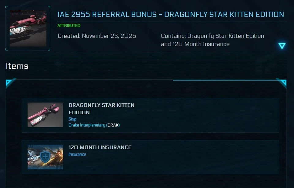 STAR CITIZEN - 1 REFERRAL POINT ( + bonus a free Star Kitten Dragonfly ) - Bild 3 von 4