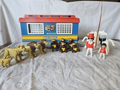 Vintage Playmobil 3514 antiker Kastenanhänger Zirkus extra Figuren & Zubehör
