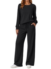 Women's Sweatsuits 2 Piece Outfits Lounge Sweat Sets Matching Travel Tracksui...