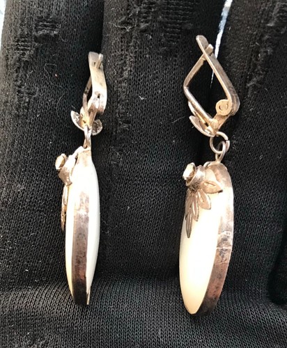 Orecchini Argento Pendenti Anelli Gemelli Vintage Sovietico/Ucraina a Scelta - Foto 18 di 165