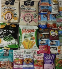 Healthy Snack Box - Assorted Healthy Snacks Care Package Gift – 25 Count