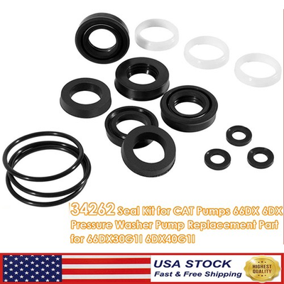 #ad 34262 Seal Rebuild Kit For Cat Pump 66DX 6DX Pressure Washer Pump Model 6DX35G1I $48.90