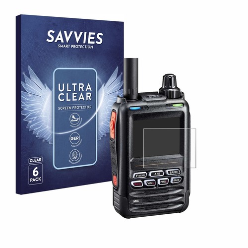 6x Folie für Yaesu FT-5DE/DR Schutzfolie Displayschutz Display Schutz Klar