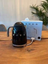 SMEG Black KLF03BLMUK 1.7L Electric Kettle, Stainless Steel