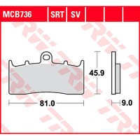 Trw Bremsbelag Sinter Road (FüR: Bmw R 850 R Abs R28 00-06 Vorne )