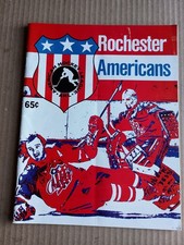 1973-74 AHL Hockey Program Springfield Kings @ Rochester Amerks Don Cherry