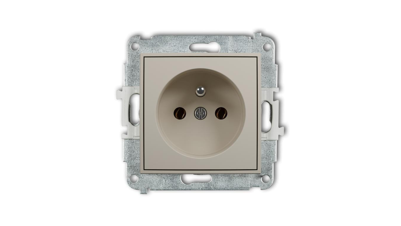MINI single socket mechanism with 2P + Z grounding (without busbar covers /T2UK