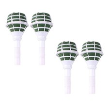 4 Pcs Bouquet Flower Handles Floral Arrangement Supplies Craft Holder