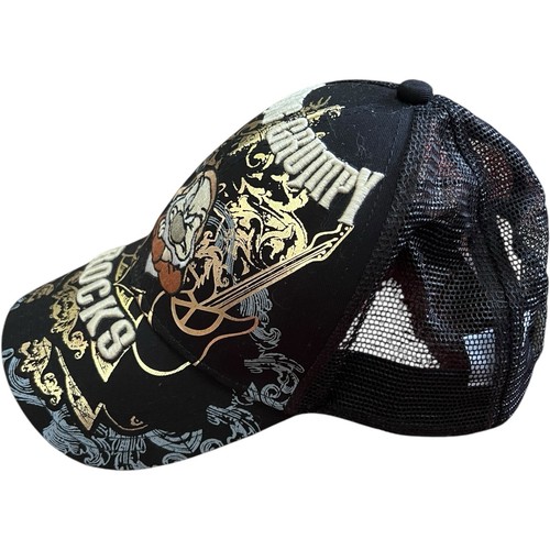 Disney Grumpy Trucker Hat Snapback Mesh Back Black Adult Cap Being Grumpy Rocks - Picture 2 of 10