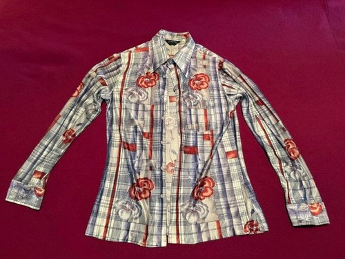 70's vintage men's disco shirt L - Picture 2 of 3