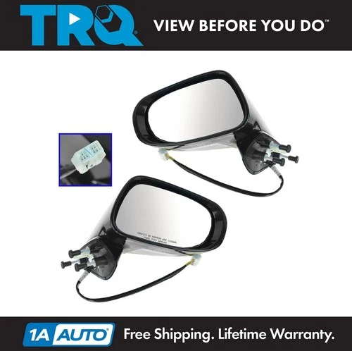 TRQ Mirror Power Signal Heated Puddle Light LH RH Pair for 09-13 Lexus IS250