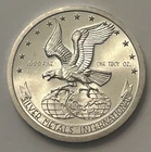 Vintage 1973 Metals International American Eagle 1 Troy Ounce 999 Silver Round