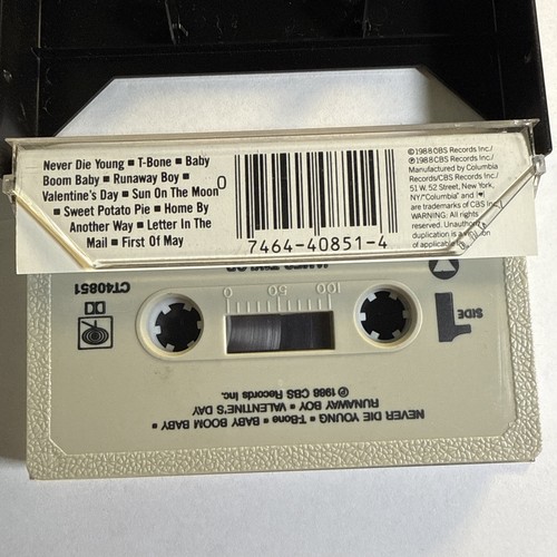 James Taylor- Never Die Young- Cassette Tape 1988 CBS Records - Picture 3 of 3