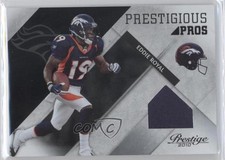 2010 Playoff Prestige Prestigious Pros Black Materials 5/10 Eddie Royal #18 0b0