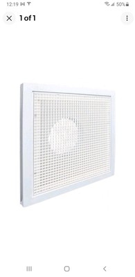 AMERICAN LOUVER STR-ERFG-8W Stratus Plastic Return Filter Grille, 8'' Duct,