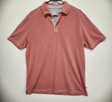 Tommy Bahama Men's Casual Polo Shirt Short Sleeve Pink Size M