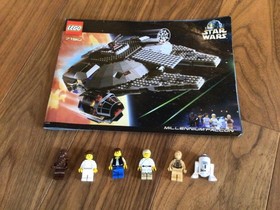 LEGO Star Wars Millennium Falcon #7190 Complete W/figs, Parts W /Box, Manual