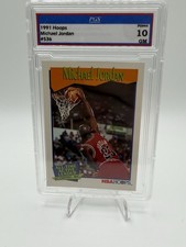1991 NBA Hoops Michael Jordan #536 All-Time Leader PGS 10 Basketball Card