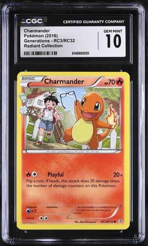 Charmander graded CGC 10 for sale on eBay