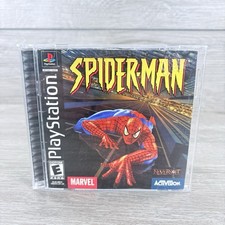 Spider-Man (PS1 PlayStation 1, 2000) CIB w/ Reg Card Black Label Tested!