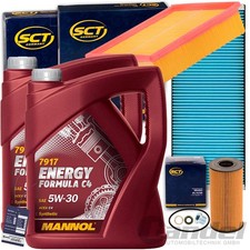 INSPEKTIONSPAKET FILTERSET+MANNOL 5W30 passend für RENAULT ESPACE 4 131-150 PS