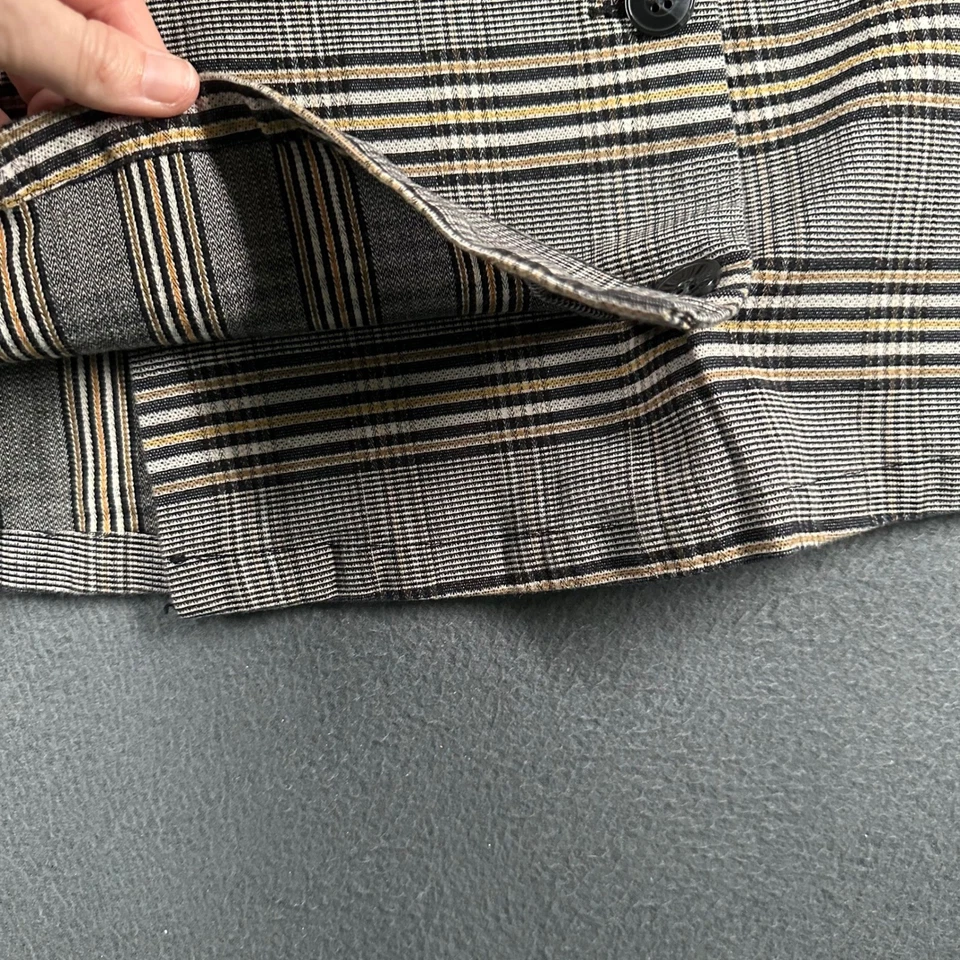 Volcom Wrap Mini Skirt Womens Small Plaid with Button Detail Y2K Bohocore - Image 2 of 4