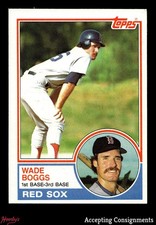 1983 Topps #498 Wade Boggs RC ROOKIE BOSTON RED SOX HOF