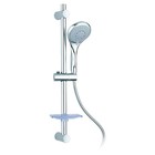 COMET ENSEMBLE DE DOUCHE SET BARRE COLONNE ACIER INOX 5 JETS DOUCHETTE A MAIN