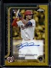 2025 Topps Gilded Dylan Crews Chrome Gold Auto RC Yellow/Gold Refractor #/75