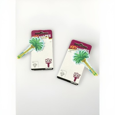 2pc Hillman Key Shapes Blanks 86928 PALM TREES SC168 Tropical/ Florida