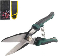 Heavy Duty Industrial Scissors 8.5'', Electrician Scissors with Finely Serrated