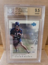2001 Upper Deck Graded Rookie Card Series #71 Kevin Kasper Becketts Grade 9.5. rookie card picture