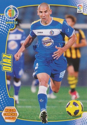 096 DANIEL DIAZ # ARGENTINA GETAFE CF CARD PANINI MEGA CRACKS LIGA 2012