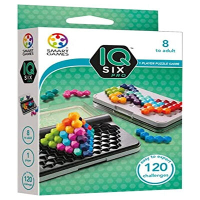 Smart Games IQ SIX PRO Kinder pädagogisches Aktivitätsspielzeug Puzzlespiel Alter 8+ Jahre