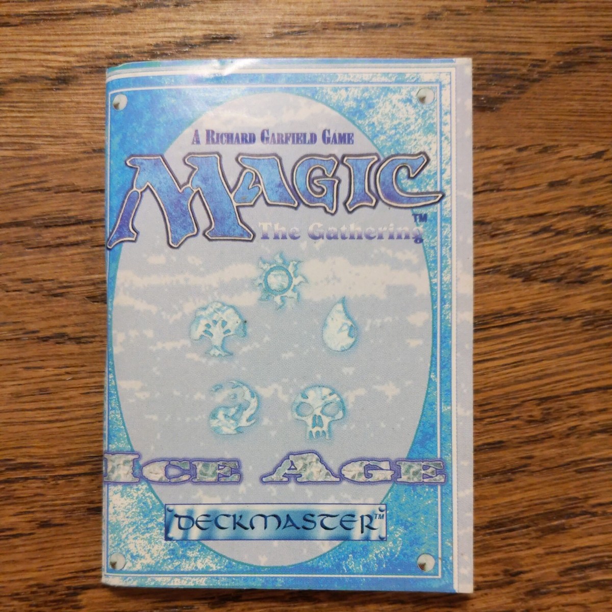 Magic the Gathering Ice Age Deckmaster instruction booklet- Mtg 