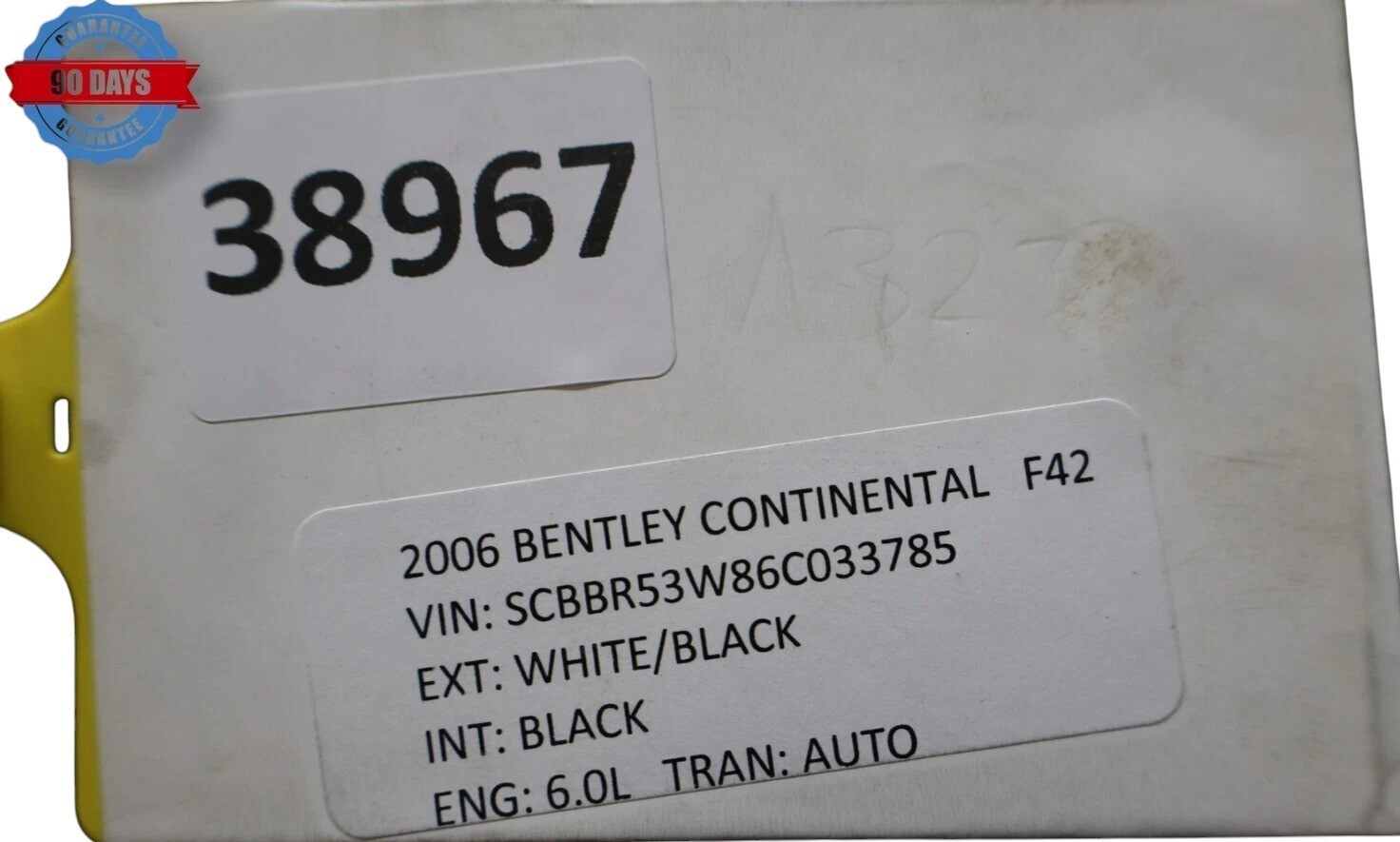 06-13 Bentley Continental Flying Spur Rear Left Driver Side Door Shell Oem
