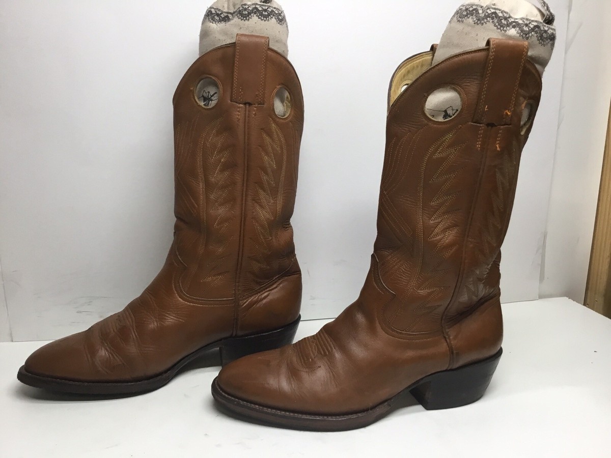 VTG MENS MONTANA BUCKAROO COWBOY BROWN BOOTS SIZE 8.5 D | eBay display picture 3