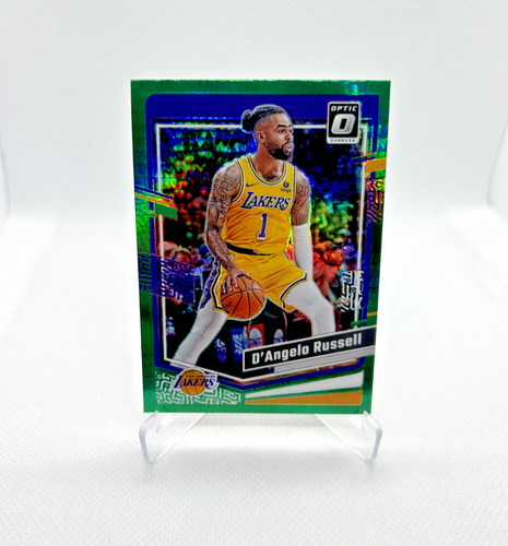 D'Angelo Russell - 2023-24 Donruss Optic Hyper Green Prizm #18 - LA Lakers