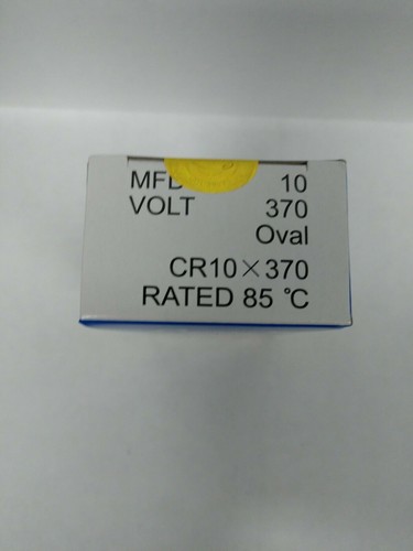 Supco Oval Run Capacitor 10 MFD 370V Volt VAC CR10X370 50/60HZ - Picture 3 of 5