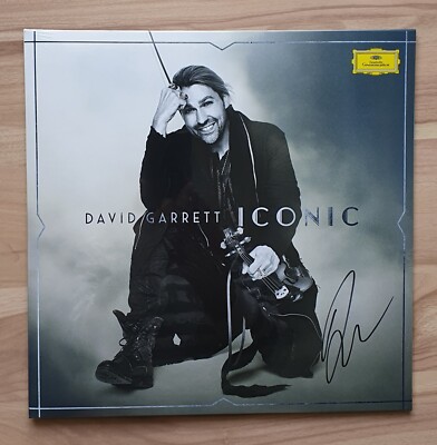 David Garrett - Iconic, DoLP, Cover HANDSIGNIERT!!!, schwarzes Vinyl, neu & ovp