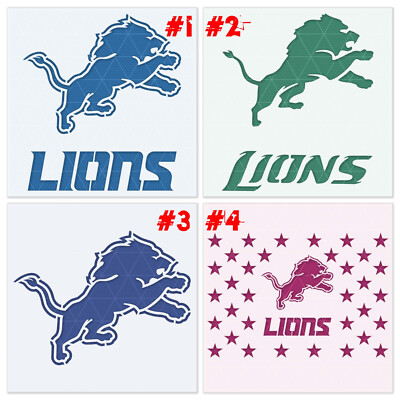 Detroit Lions Stencil   Reusable & Durable   10 Mil High Quality Mylar