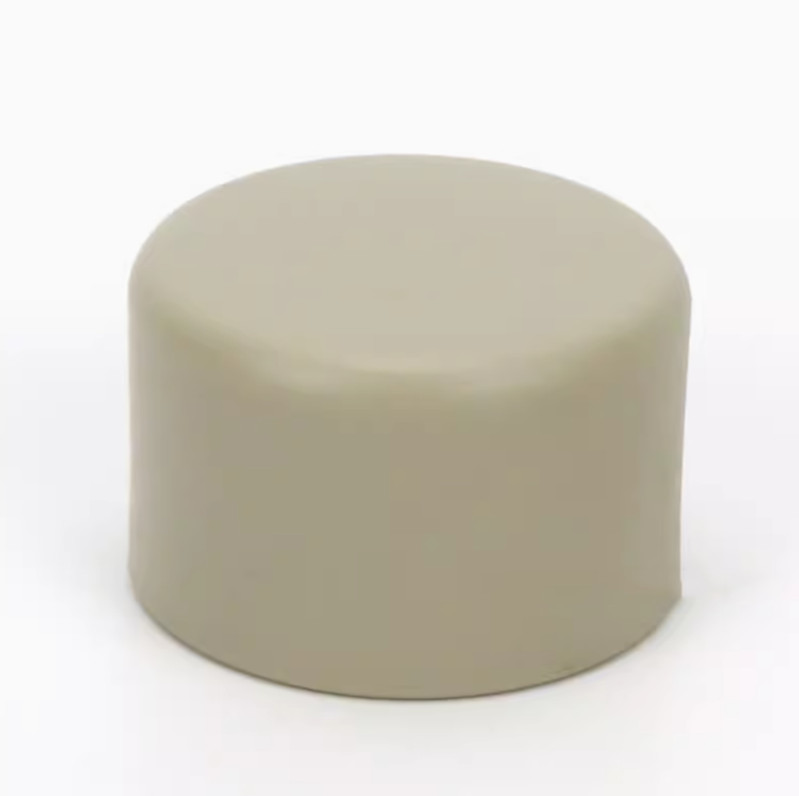 Beige Rubber PPH Pipe Caps Plug Plastic Water Pipe Fittings DN15 - DN100