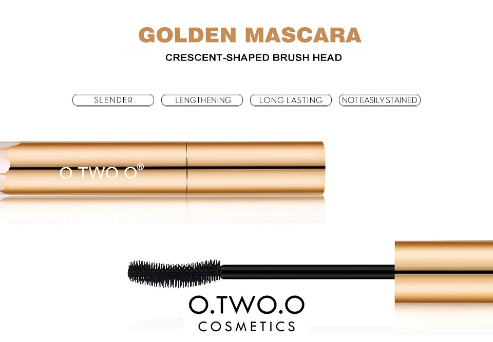 O.TWO.O 4D Fibre Instant Volume Oversize Waterproof Mascara Black Gold Edition eBay