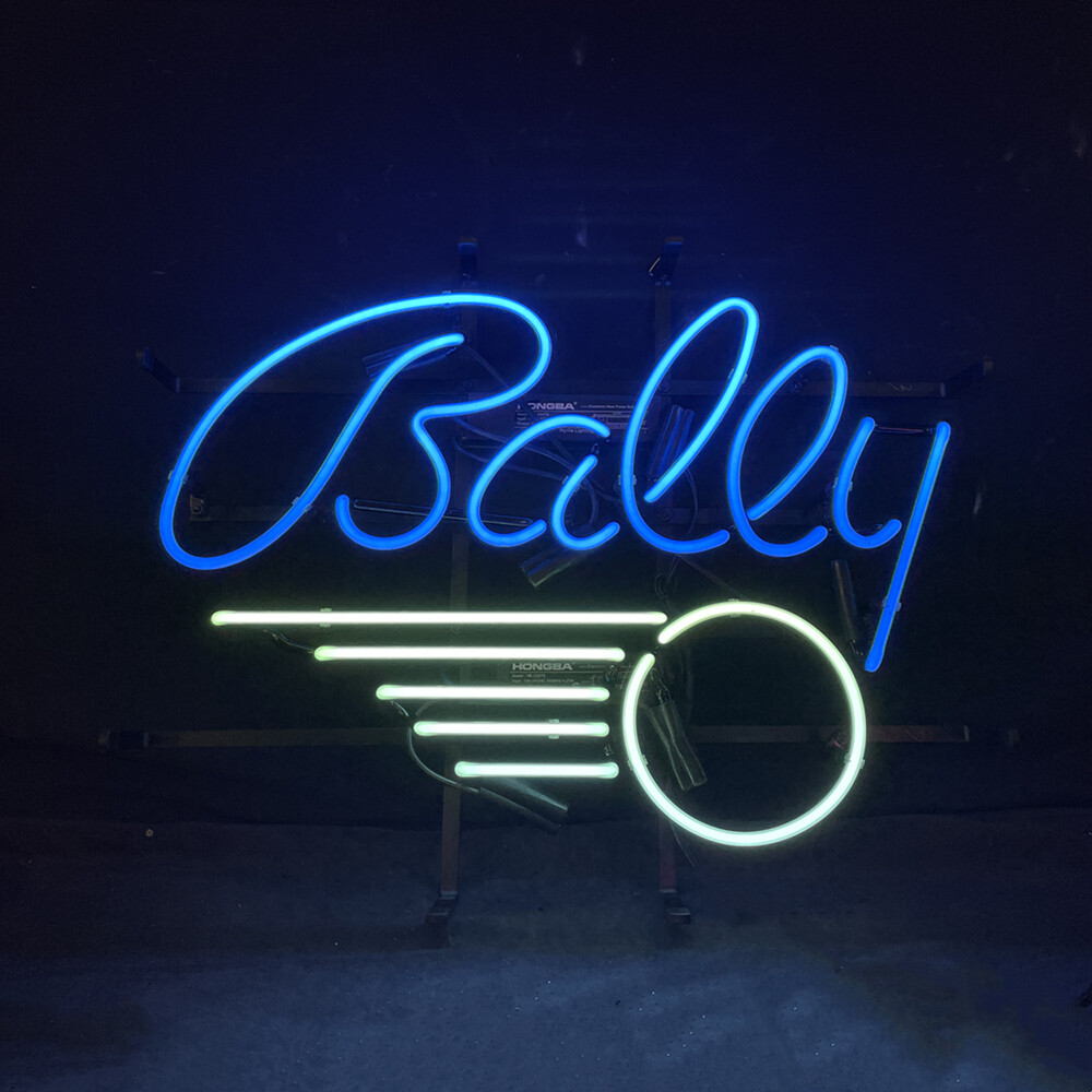 Bal*y Pinball Game Shop Bar Glass Handcraft Neon Sign Decor 17