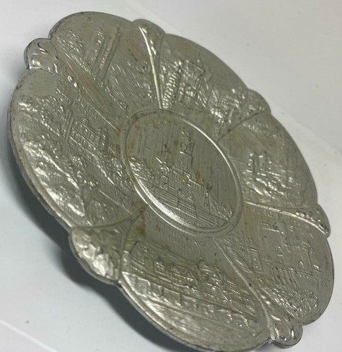 Vintage Souvenir Silver plated Plate wall hanging solid National Denkmal Germany - Picture 8 of 8