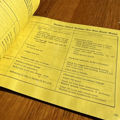 Nissan E20 Vintage Owners Manual Van 1976 - Picture 13 of 18